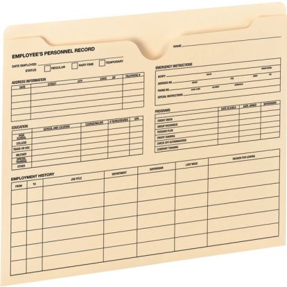 Smead Employee Record File Jackets1