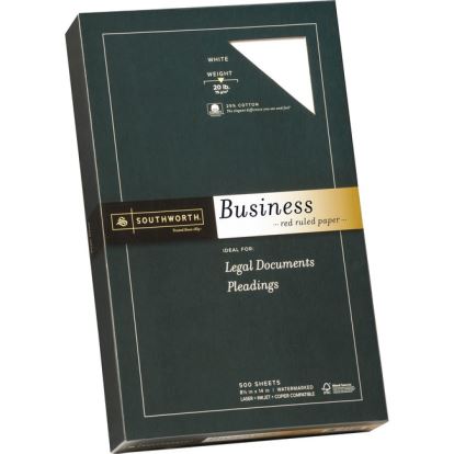 Southworth Red Ruled Business Paper1