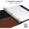 Samsill Contrast Stitch Leather Ring Binder6