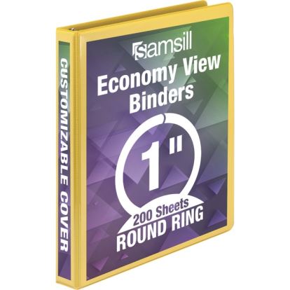 Samsill Economy 1" Round-Ring View Binder1