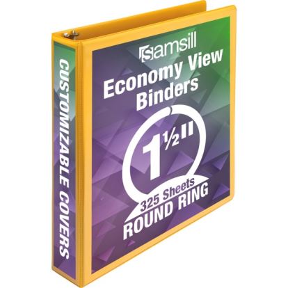 Samsill Economy 1-1/2" Round Ring View Binder1