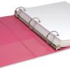 Samsill Earth's Choice Plant-Based Durable 1.5 Inch 3 Ring View Binders - 2 Pack - Berry Pink5