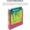 Samsill Earth's Choice Plant-Based Durable 1.5 Inch 3 Ring View Binders - 2 Pack - Berry Pink11