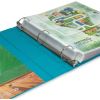 Samsill Earth's Choice Plant-Based Durable 1.5 Inch 3 Ring View Binders - 2 Pack - Turquoise6