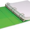 Samsill Earth's Choice Plant-Based Durable 1.5 Inch 3 Ring View Binders - 2 Pack - Lime Green5