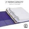 Samsill Earth's Choice Plant-Based Durable 3 Inch 3 Ring View Binders - 2 Pack - Purple6