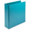 Samsill Earth's Choice Plant-Based Durable 3 Inch 3 Ring View Binders - 2 Pack - Turquoise2