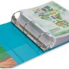 Samsill Earth's Choice Plant-Based Durable 3 Inch 3 Ring View Binders - 2 Pack - Turquoise4
