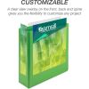 Samsill Earth's Choice Plant-Based Durable 3 Inch 3 Ring View Binders - 2 Pack - Lime Green9