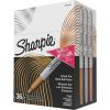 Metallic Fine Point Permanent Marker Value Pack, Fine Bullet Tip, Assorted Colors, 36/Pack1