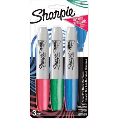 Sharpie Metallic Ink Chisel Tip Permanent Markers1