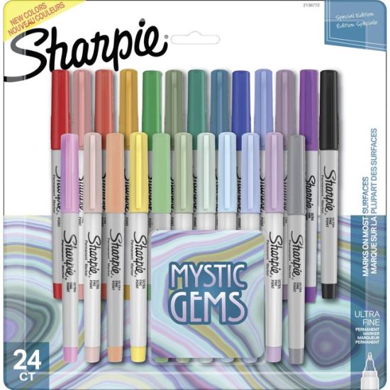 Mystic Gems Markers, Ultra-Fine Needle Tip, Assorted, 24/Pack1