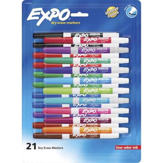 Expo Low-Odor Dry Erase Fine Tip Markers1