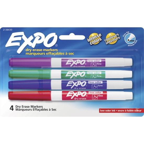 Expo Low-Odor Dry Erase Fine Tip Markers1