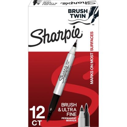 Sharpie Brush Twin Permanent Markers1