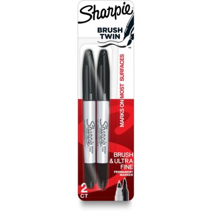 Sharpie Brush Twin Permanent Markers1