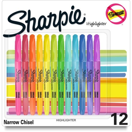 Sharpie Accent Highlighters w/Smear Guard1