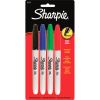 Fine Tip Permanent Marker, Fine Bullet Tip, Assorted Colors, 4/Set1