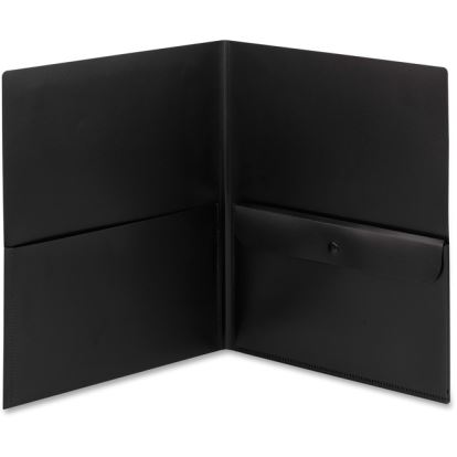 Smead Poly Two-Pocket Folders with Security Pocket1