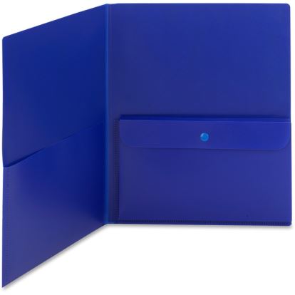 Smead Poly Two-Pocket Folders with Security Pocket1