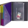 Poly Project Organizer, 24 Letter-Size Sleeves, Gray with Bright Pockets3