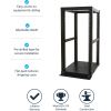 StarTech.com 25U Adjustable Depth 4 Post Open Frame Server Rack Cabinet5