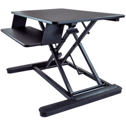 StarTech.com Sit Stand Desk Converter - Keyboard Tray - Height Adjustable Ergonomic Desktop/Tabletop Standing Desk - Large 35"x21" Surface1