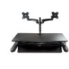 StarTech.com Dual Monitor Sit Stand Desk Converter - 35" Wide - Height Adjustable Standing Desk Solution -Dual Arms for up to 24" Monitors2