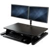 StarTech.com Dual Monitor Sit Stand Desk Converter - 35" Wide - Height Adjustable Standing Desk Solution -Dual Arms for up to 24" Monitors6