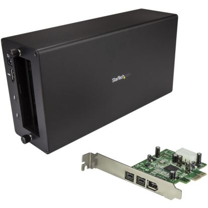StarTech.com Thunderbolt 3 to FireWire Adapter - External PCI Enclosure - PCIe Card plus TB3 Chassis1