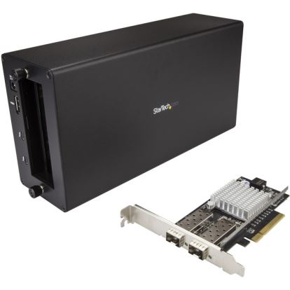 StarTech.com Thunderbolt 3 to 10GbE Fiber Network Chassis - External PCIe enclosure - 2 Open SFP+ Ports1