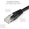 StarTech.com 25ft CAT6 Ethernet Cable - Black Molded Gigabit - 100W PoE UTP 650MHz - Category 6 Patch Cord UL Certified Wiring/TIA4