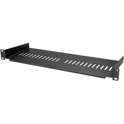 StarTech.com 1U Vented Server Rack Cabinet Shelf - Fixed 7in Deep Cantilever Rackmount Tray for 19" Data/AV/Network Enclosure w/Cage Nuts1