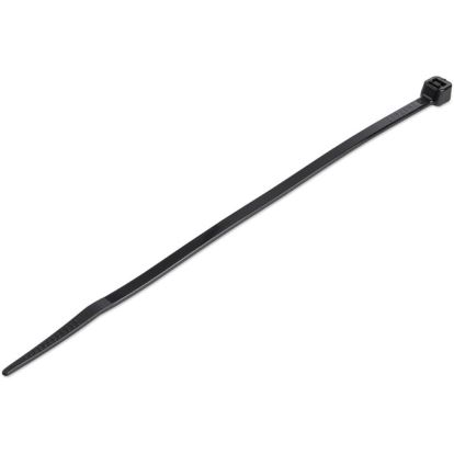 StarTech.com 6"(15cm) Cable Ties, 1-3/8"(39mm) Dia, 40lb(18kg) Tensile Strength, Nylon Self Locking Zip Ties, UL Listed, 100 Pack, Black1