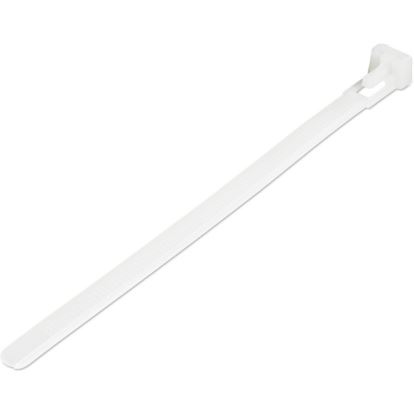 StarTech.com 6"(15cm) Reusable Cable Ties, 1-3/8"(35mm) Dia. 50lb(22Kg) Tensile Strength, Nylon, In/Outdoor, UL Listed, 100 Pack, White1