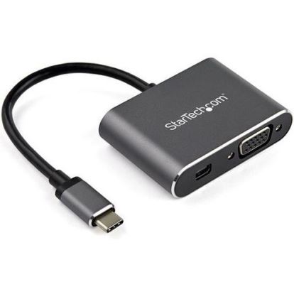 StarTech.com USB C Multiport Video Adapter - USB-C to 4K 60Hz Mini DisplayPort 1.2 (HBR2 HDR) or 1080p VGA Monitor Display Adapter1