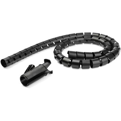 StarTech.com 1.5m / 4.9ft Cable Management Sleeve - Spiral - 25mm / 1" Diameter - W/ Cable Loading Tool - Expandable Coiled Cord Organizer1