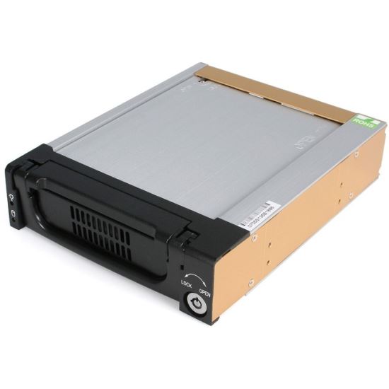 StarTech.com StarTech.com Aluminum Black SATA Hard Drive Drawer - Storage mobile rack - black1