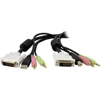 StarTech.com 15 ft 4-in-1 USB DVI KVM Switch Cable with Audio1