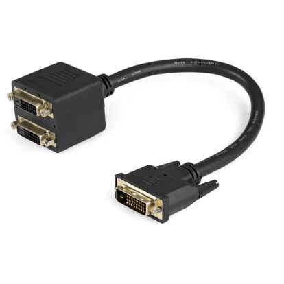 StarTech.com 1 ft DVI-D to 2x DVI-D Digital Video Splitter Cable - M/F1