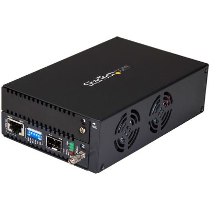 StarTech.com 10 Gigabit Ethernet Copper-to-Fiber Media Converter - Open SFP+ - Managed - 10G Ethernet Media Converter1