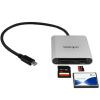 Star Tech.com USB 3.0 Flash Memory Multi-Card Reader / Writer with USB-C - SD microSD and CompactFlash Card Reader w/ Integrated USB-C Cable4