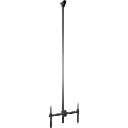 StarTech.com Ceiling TV Mount - 8.2' to 9.8' Long Pole - 32 to 75" TVs with a weight capacity of up to 110 lb. (50 kg) - Telescopic pole can extend from 8.2 to 9.8' (2.5 to 3 m) - Ceiling mount swivels +60 /-60 degrees to adjust to your ceiling - Swivel the display +180 /-180 degrees around the pole - Tilts1