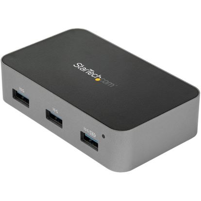 StarTech.com 4 Port USB C Hub with Power Adapter, USB 3.1/3.2 Gen 2 (10Gbps), 4x USB Type A, Self Powered, Fast Charge Port, Mountable1