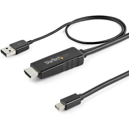 StarTech.com 3ft (1m) HDMI to Mini DisplayPort Cable 4K 30Hz - Active HDMI to mDP Adapter Cable with Audio - USB Powered - Video Converter1