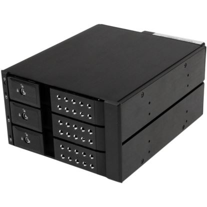 StarTech.com 3 Bay Aluminum Trayless Hot Swap Mobile Rack Backplane for 3.5in SAS II/SATA III - 6 Gbps HDD1