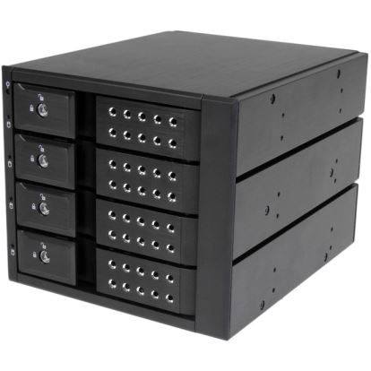 StarTech.com 4 Bay Aluminum Trayless Hot Swap Mobile Rack Backplane for 3.5in SAS II/SATA III - 6 Gbps HDD1