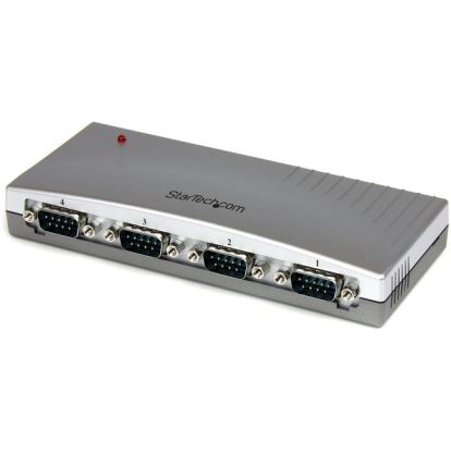 StarTech.com USB to Serial Adapter Hub - 4 Port - Bus Powered - DB9 (9-pin) - USB Serial - FTDI USB to Serial Adapter1