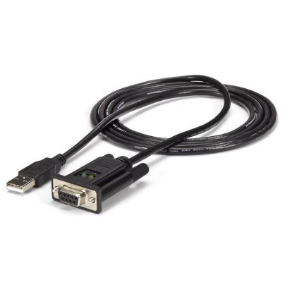 StarTech.com USB to Serial Adapter - Null Modem - FTDI USB UART Chip - DB9 (9-pin) - USB to RS232 Adapter1