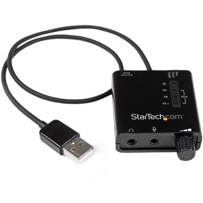 StarTech.com USB Stereo Audio Adapter External Sound Card with SPDIF Digital Audio1